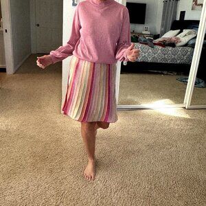 Guess Pleated Stripe Skirt - Size Small - Like New